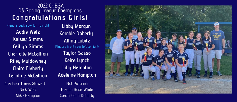 2022 Spring D3 Softball Champions