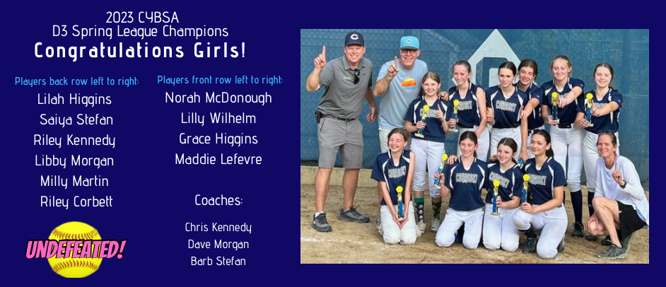 2023 Spring D3 Softball Champions