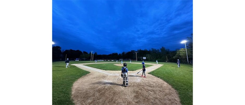 Under the lights!